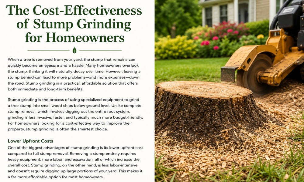 The Cost-Effectiveness of Stump Grinding for Homeowners